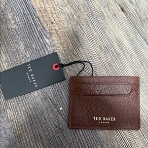 Ted Baker Rich Brown Leather Card Holder